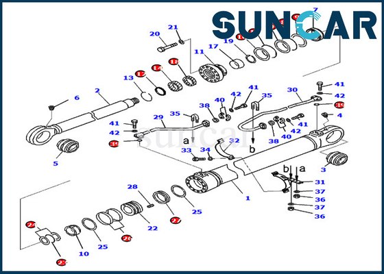 comprar PC800-8E0 PC850-8E0 KOMATSU 707-99-76360 serviço Kit Excavator Seal Kit do cilindro de 7079976360 crescimentos online manufacture