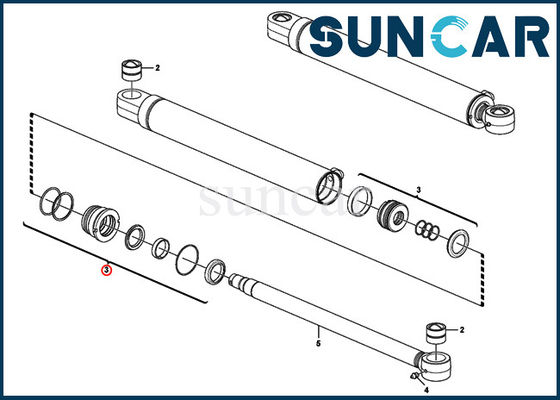 comprar Modelos EC35C SUNCARVO.L.VO de Kit Fits For Heavy Equipment do serviço do cilindro do offset do crescimento de VOE15016631 VOE 15016631 online manufacture