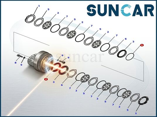 Comprar 8J6069+5J8375+8J6070 Kit de vedação de pistão para CAT Fabricação em linha