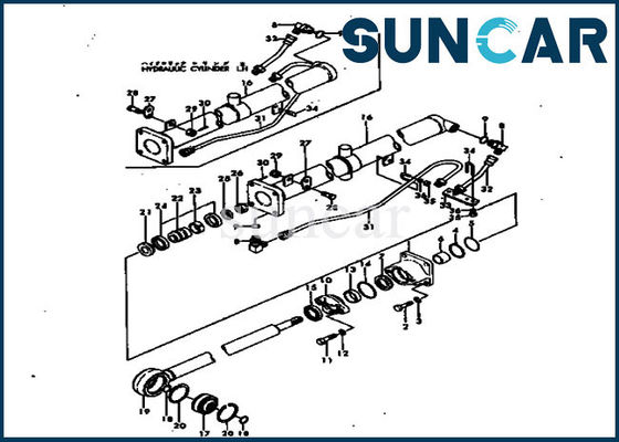 comprar 101-62-05020 jogos de reparação do cilindro hidráulico de Kit Komatsu D20A-2 1016205020 do selo do cilindro hidráulico online manufacture