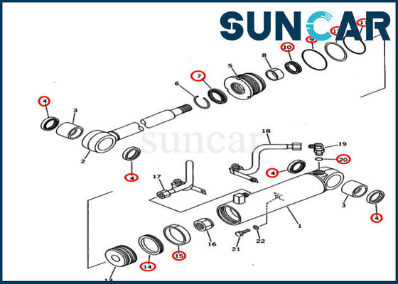 comprar 707-98-34510 cilindro 7079834510 que sela Kit Replacement Kits For D40PF-5 KOMATSU online manufacture