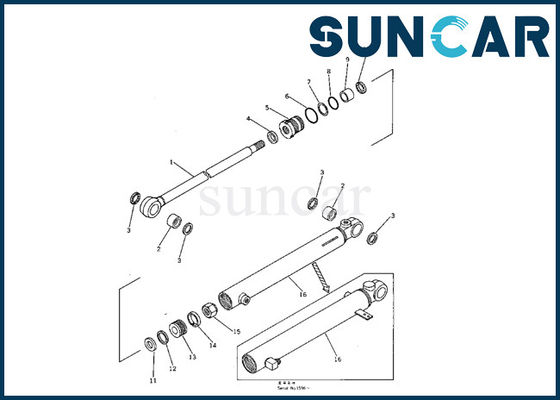 comprar 707-00-50320 maquinaria da máquina escavadora de Assy Seal Kit Fits PC05-1 do cilindro hidráulico do braço de KOMATSU online manufacture