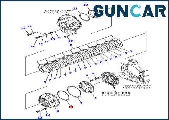comprar 714-07-18590 selagem da maquinaria dos carregadores do anel WA450-3 WA470-3 KOMATSU do selo da transmissão online manufacture