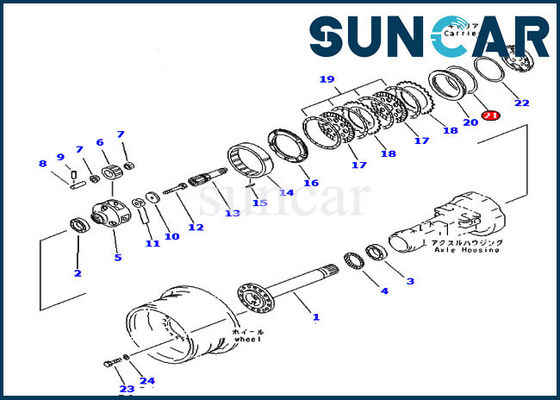 comprar Selo do carregador da roda de WA320-3 KOMATSU 419-33-21412 Axle Sealing Ring 4193324412 online manufacture
