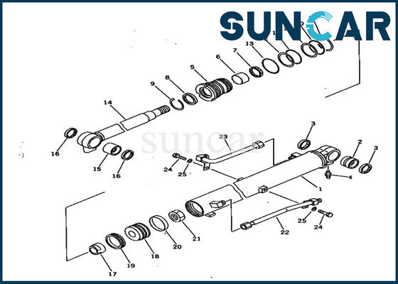 comprar 707-99-15710 selo Kit Oil Resistance Inner Service Kit Replacement do cilindro do crescimento de KOMATSU PC28UU-1 online manufacture