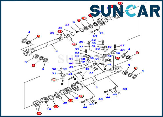 comprar 707-99-85280 cilindro do braço que sela o modelo da máquina escavadora PC1600-1 de Kit Hydraulic Service Kit For KOMATSU online manufacture