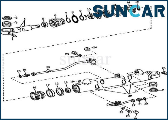 comprar Selo Kit Cylinder Service Kits do reparo do crescimento da máquina escavadora 690B JOHN DEERE AR105309 online manufacture