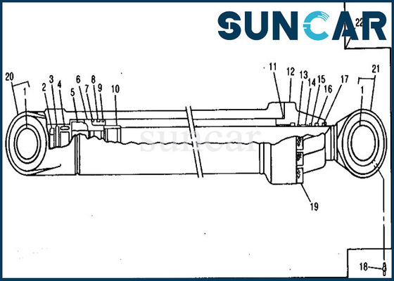 comprar Selo hidráulico Kit Fits 690ELC John Deere Models do reparo do cilindro do braço AH144595 online manufacture