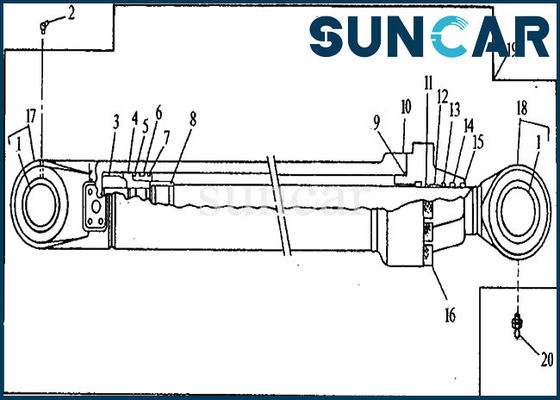 comprar O selo Kit Hydraulic Cylinder Repair Kit do crescimento AH144594 cabe 653G 690ELC John Deere online manufacture
