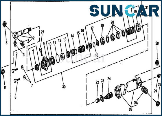 comprar Selo Kit Hydraulic Cylinder Repair Kits da cubeta AR105677 para 890A John Deere online manufacture