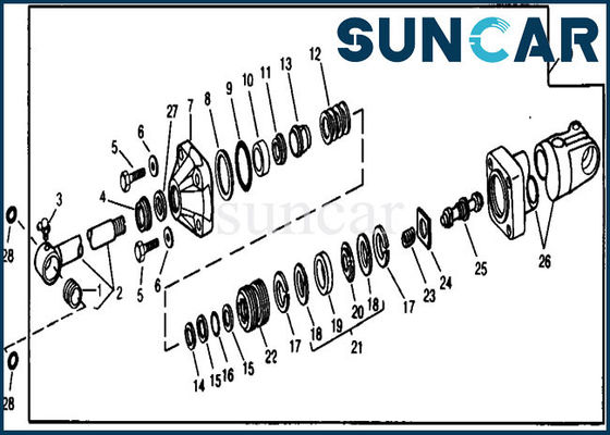 comprar Cilindro do crescimento da substituição RE21201 que sela o equipamento de Kit Fits 890 990 JOHN DEERE online manufacture