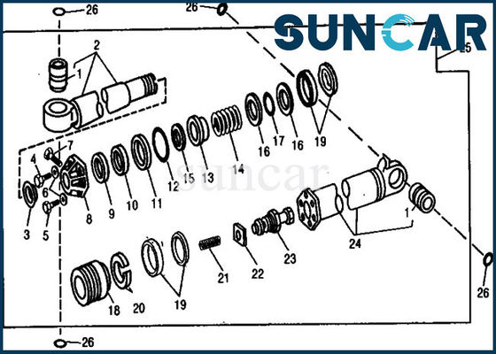 comprar Reparo Kit Excavator Service Kits do selo da multidão das partes 890 de Deere do cilindro AR105293 hidráulico online manufacture