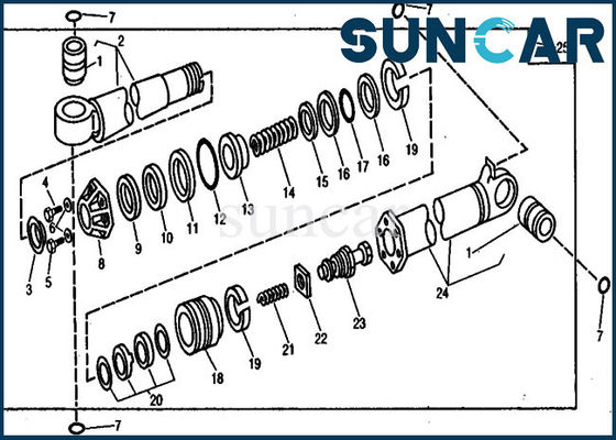 comprar Modelos da máquina escavadora 890A de Kit Deere Sealing Kit For do selo do reparo do cilindro AR105687 da multidão online manufacture