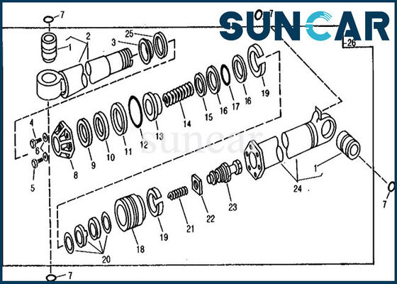 comprar selo Kit Excavator Hydraulic Seals do cilindro da multidão da substituição das peças RE21214 de 890A Deere online manufacture
