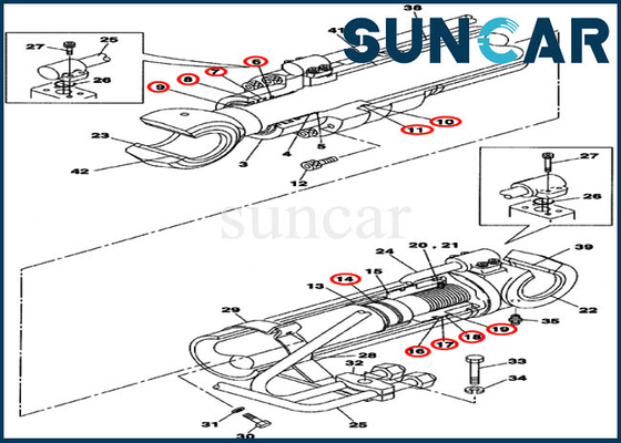 comprar Jogos da substituição da CAIXA do jogo CX160B da selagem do cilindro do crescimento do jogo LZ008100 do selo do óleo do OEM online manufacture
