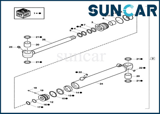 comprar Jogo da selagem de caixa do jogo CX18C do selo do reparo do cilindro do balanço do crescimento de XKCC-00529 XKCC00529 online manufacture