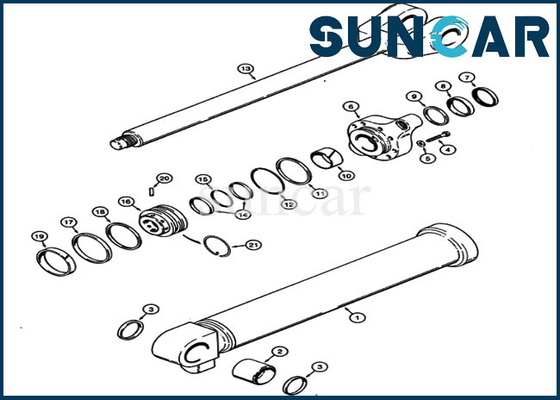 comprar Selo Kit For North America Case 621 do cilindro do elevador G110524 equipamento de construção do carregador de 721 rodas online manufacture
