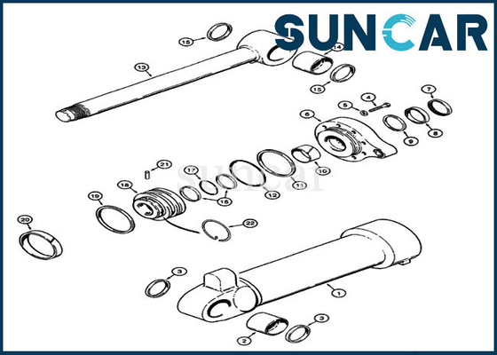 comprar Jogo do serviço da substituição do selo do cilindro de Kit Wheel Loader Case 821 do reparo da cubeta G110651 online manufacture