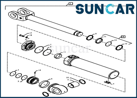 comprar Exemplo de Kit For Model 921G 1021G 1121F 1121G do reparo do selo do cilindro do elevador do jogo 47773169 do serviço do carregador online manufacture