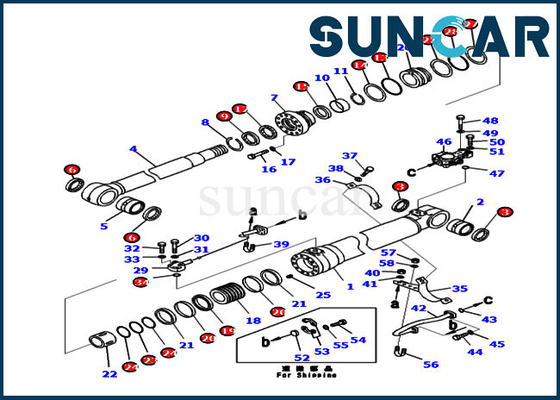 comprar Jogo 707-99-50680 7079950680 do selo do crescimento para jogos de reparação padrão do cilindro da máquina PC240-8K KOMATSU online manufacture