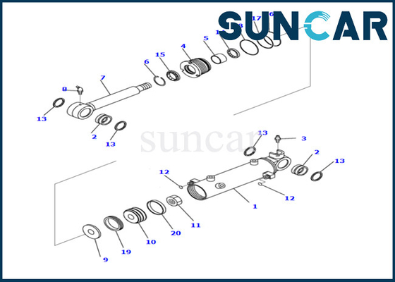 comprar Jogo de reparação de alta qualidade 707-98-12630 7079812630 KOMATSU do selo do cilindro de lâmina para PC26MR-3 online manufacture