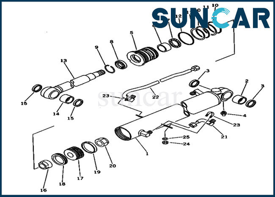 comprar jogo de reparação 20S6302011 do selo do cilindro do crescimento 20S-63-02011 para as peças de serviço do táxi de PC30-6 KOMATSU online manufacture