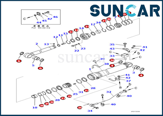 comprar Jogo 7079968780 707-99-68780 da substituição do cilindro do braço para PC400LC-8 PC400-8 PC400-8R KOMATSU online manufacture