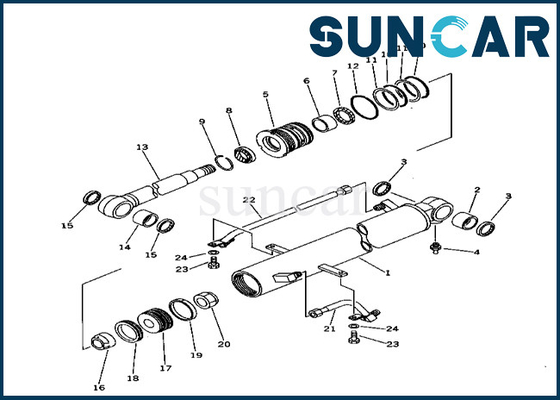 comprar O jogo 20T6302050 20T-63-02050 do selo do cilindro do crescimento cabe o jogo de reparação do selo do cilindro do crescimento de PC40-6 KOMATSU online manufacture
