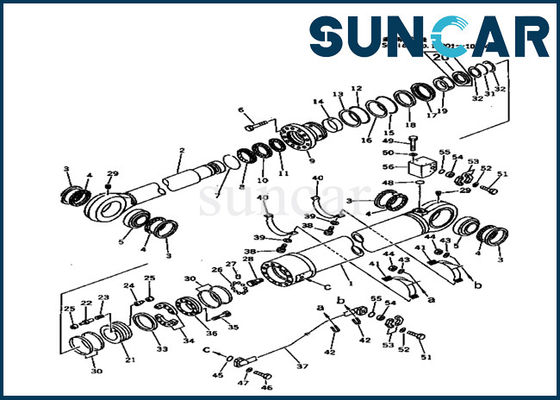 707-99-89200 jogos hidráulicos do selo do cilindro do braço para o modelo pesado Replacement Parts de KOMATSU PC1000-1
