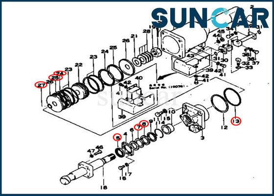 150-81-05010 reparo Kit For D80A-12 D85A-12 KOMATSU do selo do jogo 1508105010 do serviço do cilindro da inclinação