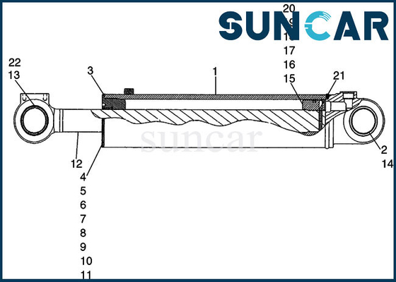 8605263 modelo Cylinder Repair Sealing Kit Loader Machinery Seal da CAIXA 721D do jogo do selo da cubeta