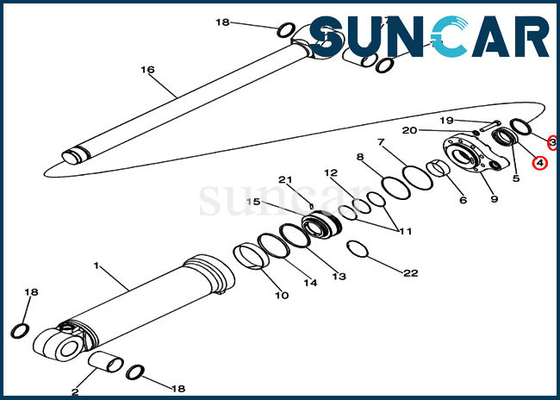 1542883C1 inclinam o reparo Kit Loader do selo do cilindro 921 peças de serviço da substituição do caso de 921C 921F