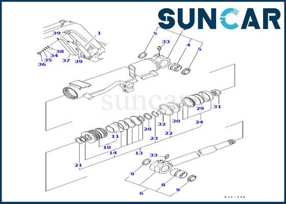 Reparo Kit Boom Cylinder Seal Kit YM172165-72640 YM17216572640 KOMATSU do cilindro do crescimento para PC50FR-1 PC50FR-2