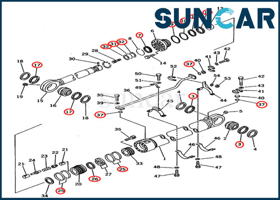 707-99-78640 selo Kit Hydraulic Cylinder Fits Equipment PC650-3 PC650-5 KOMATSU de 7079978640 reparos
